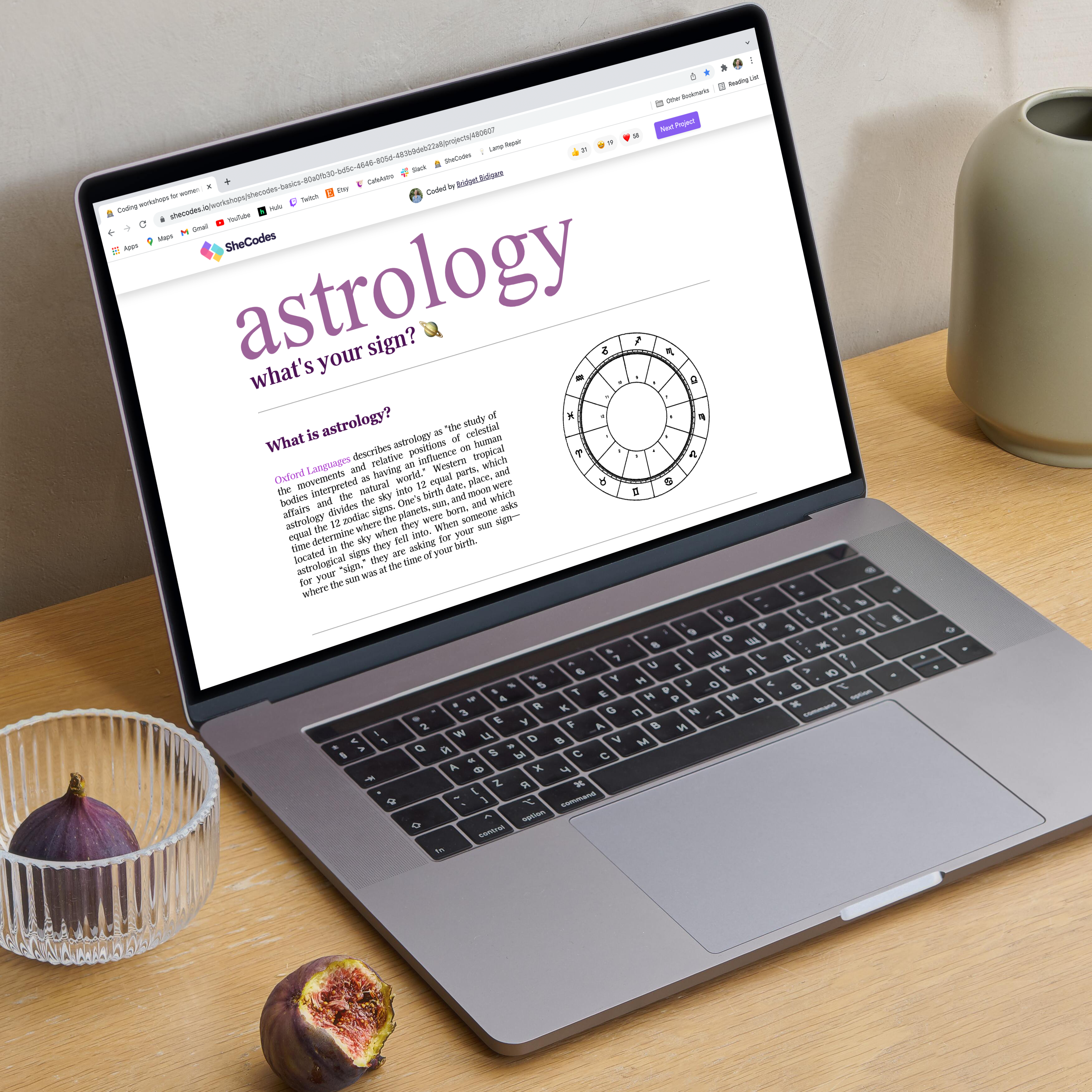 My astrology website